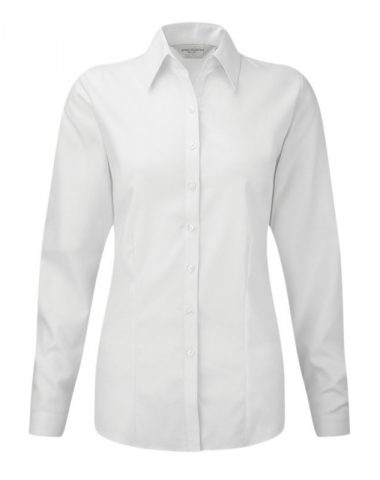 Ladies’ Long Sleeve Herringbone Shirt